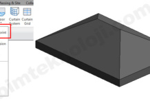 Revit Çatı Komutu : Ayakizi ile çatı oluşturma