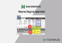 Navisworks Nesne Seçme İşlemleri
