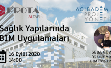 Sağlık Yapılarında BIM Uygulamaları – Online Söyleyişi